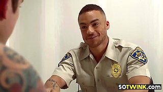 Hunk Officer Hardcore Fucked By Perps Massive Cock Anal