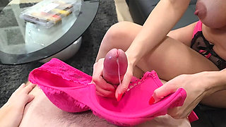 Amateur Wife CherryDream Gives Amazing Handjob After Titty Fucking - Huge Tits & Close Up Cumshot