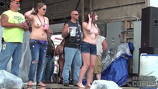 Abate Of Iowa 2015 Thursday Finalist Hot Chick Stripping Contest At The Freedom Rally - NebraskaCoeds