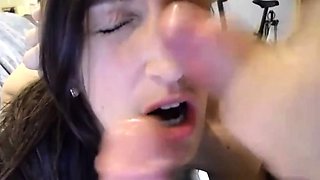 Amateur Webcam Cumshot Fun