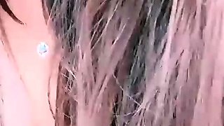 Close up teen foot worship