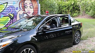 Carolina Sweets' Wild Outdoor Bondage in a Sneaky Escape