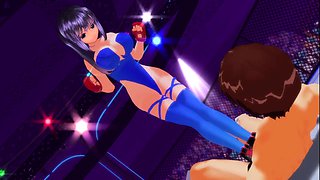Hentai chick enjoys anal sex at the gym
