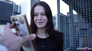 German Scout Picks Up Skinny Redhead Teen Peach Delina for First Casting Fuck - Hardcore 4K Sex