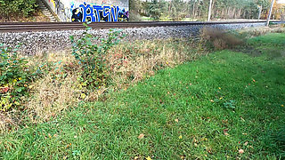 Naked Tits on the Railway Line