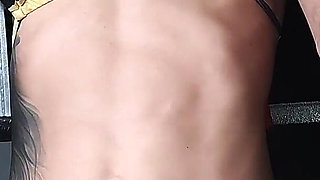 The Delivery Girl Can't Resist and Massages My Abs????