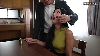 Sumires Small Tits Bounce During Steamy Massage as He Pounds Her Pussy with Deep Creampie Slam