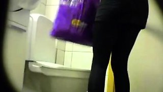 Blonde amateur teen toilet pussy ass hidden spy cam voyeur 4