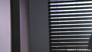 Big Tits at Work - Ramon Catches Employee Eva Angelina Squirting on Camera and Decides to Fuck Her