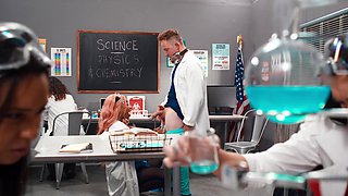 Silicone black whore Tia Maria gets fucked at her work place