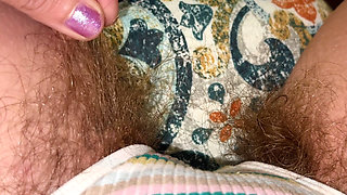 Super Thick and Long Plussy Hair Bush Closeup