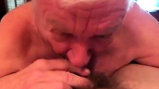 Grandpa's Oral Fixation: BJ and Mouth Cleaning