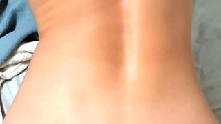 Hot blonde ass getting doggystyle in toilet