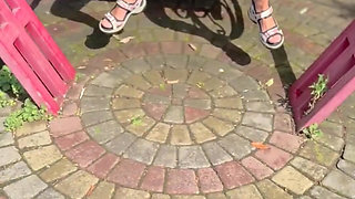 Walking Naked Girl