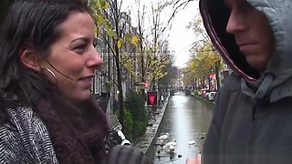 Doggystyled euro whore loves a huge cock