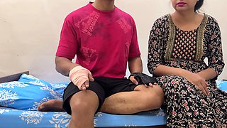 Step Stepmom Helping Her Injured Step Stepson to Wash and Seduced Him. Finally End up with Sucks His Cock, Before Getting Fucked