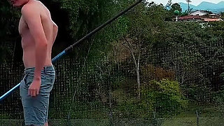 Colombian Teen Fucks Her Husband's Work While Not at Home, Outdoor Sex! Daniela Andrea and Pipeboy
