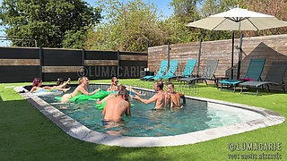 Orgy at the Pool