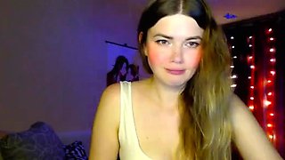Amateur pantyhouse webcam teen strips and strokes her vagina