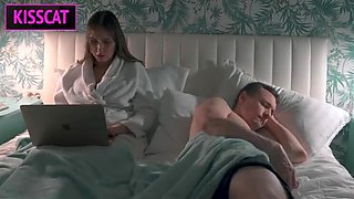 Step Mom Gives Step Son Hardcore Creampie in Shared Bed
