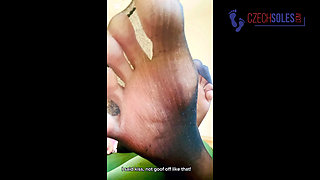 Smell My Sweaty Nylon Feet Loser POV