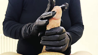 straw with gloves