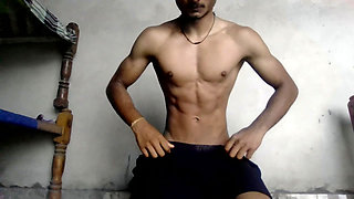 a teen boy show his body