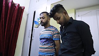 Lady Boss's Hardcore Indian Threesome Ignites Wild Punishing Passion