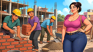 teen majdur ne milkar Meri chut aur gand Mari Three laborers together fucked my pussy and ass