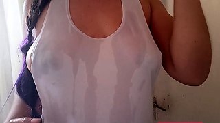 Wet T-Shirt What Would You Do to My Big Boobs?