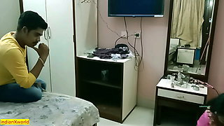 Desi Cheating husband caught by wife!! family threesome sex with bangla audio