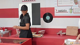 Fast Food Fucking Video With Danny D, Tori Cummings, Emily Woods - Brazzers