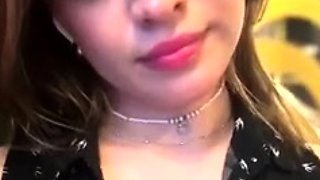 Cute curly brunette solo webcam masturbation