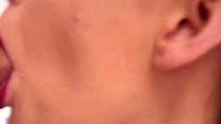 German Teen Gives Sensual Blowjob to Big Cock Boyfriend