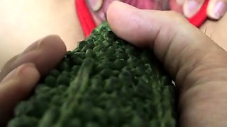 017 Sex slave get punish by Vegetable