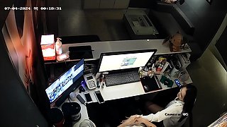 Naughty amateur Korean babe sucking cock on hidden cam