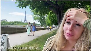 Sex Gift For B-day Of Ralf Christian In Paris! Public Masturbation By Tory Sweety For Husband!