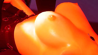 Horny Nightclub Whore Try Threesome with Two Guys