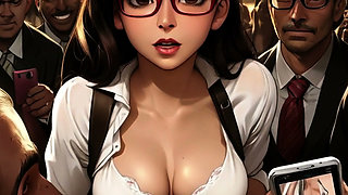 Schoolgirls Get Piped Down In A Mosh Pit