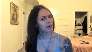 Beauty small tit amateur teen masturbating her shaved pussy