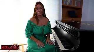 Hairy Redhead Teacher Rachel Steele Helps Student Focus With Busty MILF JOI