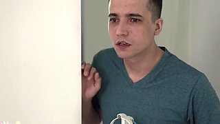 Beautiful brunette wife enjoys sensual cheating orgy with double penetration