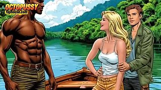 White Wife Sucks Huge Black Cock While Cuckold Husband Watches – Cartoon Porn Story