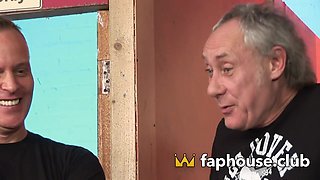 Blond hair girl mom and her insatiable buddy sperm in