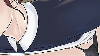 Quicky a Love Hotel Story. Student Banging His Professor on the Desk in the Classroom and Fills Her Pussy with Cum - Episode 8
