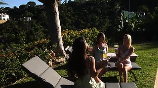 Candee and Leya Save Lia Lin with a Sexy Foursome