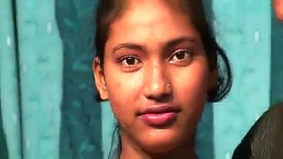 Indian gal is getting poked in front of the camera for the very first time and loving it