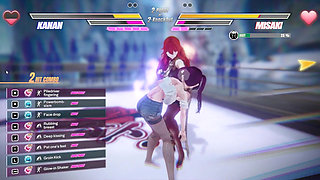 Lesbian Battle BDSM Hentai Game Ep.1 Readhead Lesbian Scissoring and Squirting Fight!