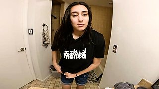 Nervous Teen Krystal's First Time Casting: Big Ass Squirting