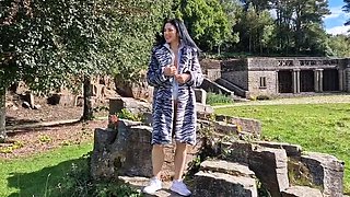 Nicky Brill Outdoor Pee and Gape Compilation